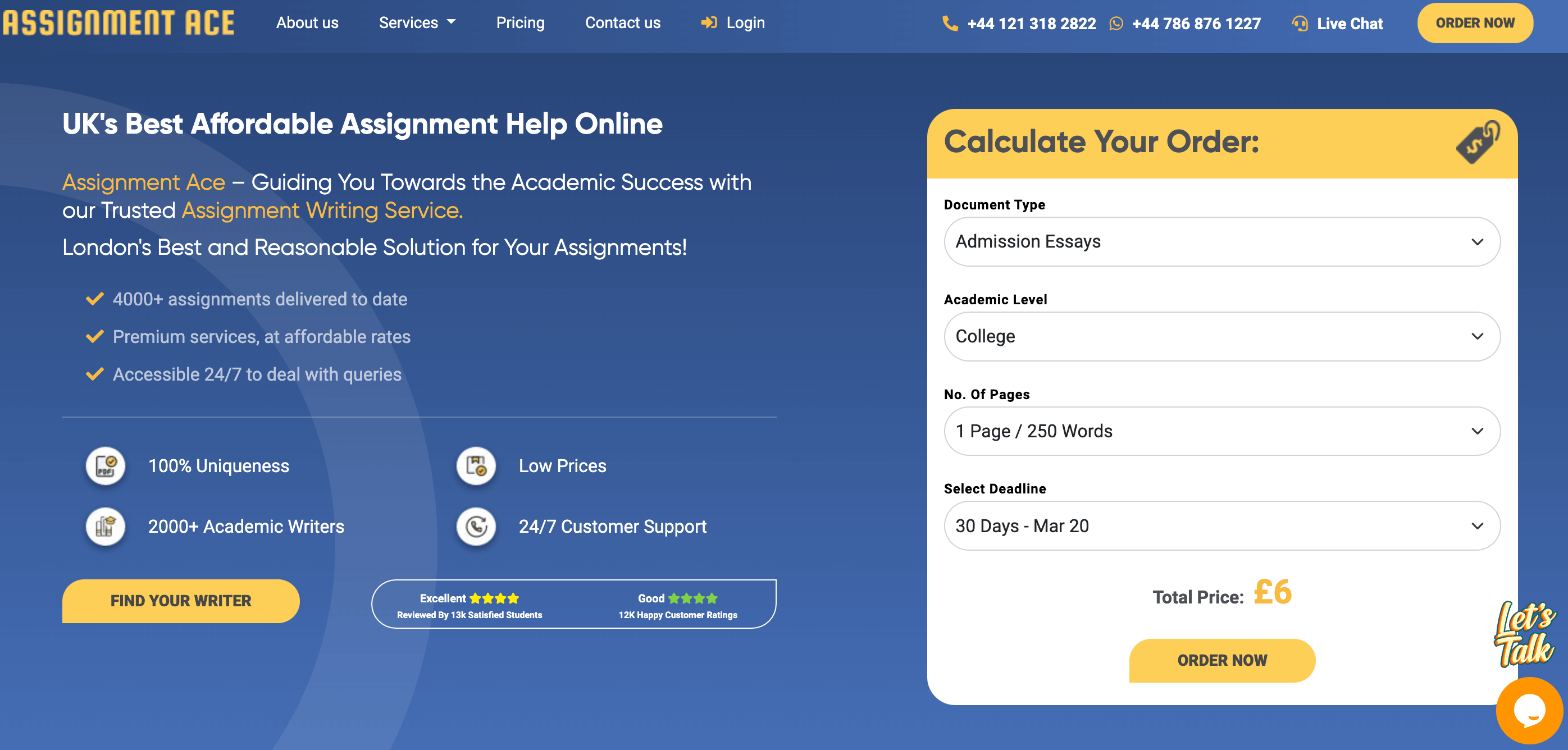 AssignmentAce review